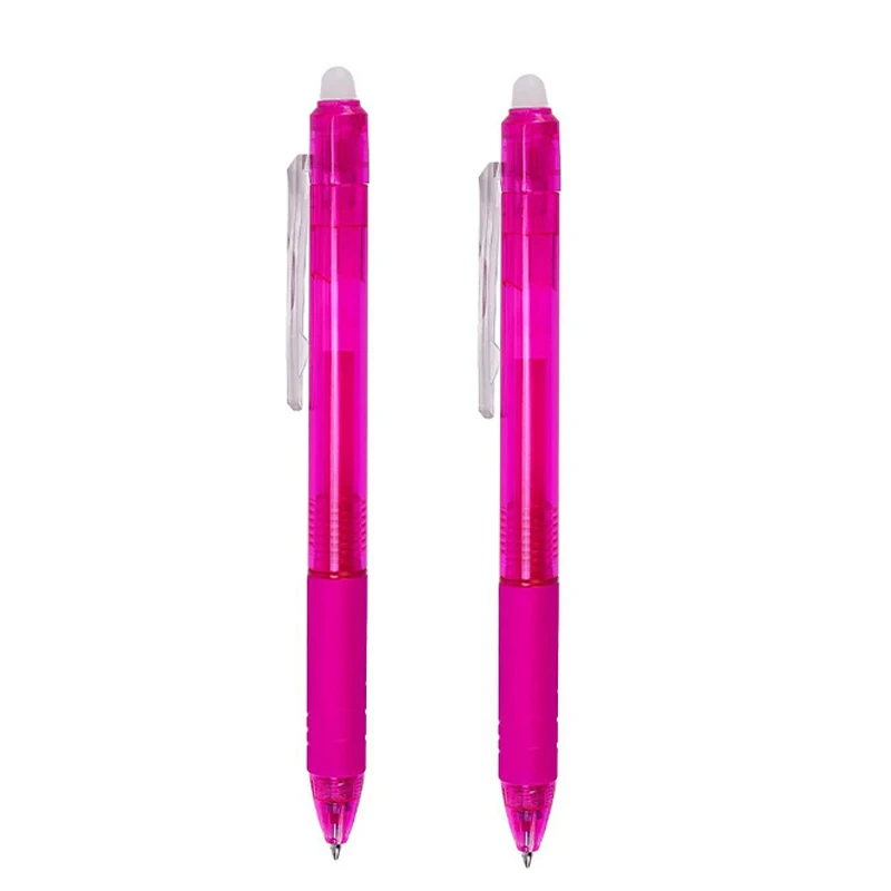 Farver 0.5/0.7mm magisk udtrækkelig sletbar pen gelpen sæt sletbar refill stang kontor skole skriveværktøj pressepen