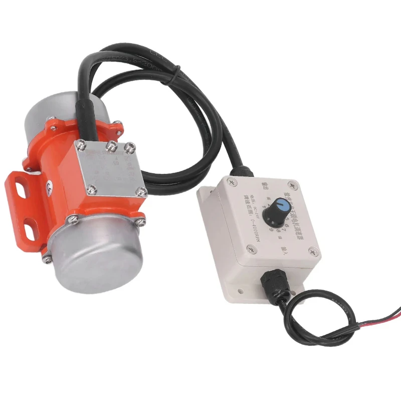 15W~50W 12V / 24V Bezszczotkowy silnik wibracyjny DC Silnik wibracyjny 10~30KG 5000RPM z regulatorem prędkości robić podajnika, ekran wibracyjny