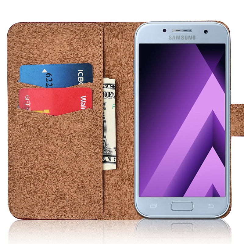 Cover On Samsung A5 A52017 Classic Luxury Wallet Leather Case For Samsung Galaxy A5 Capa A520 A520F SM-A520F Phone Bag