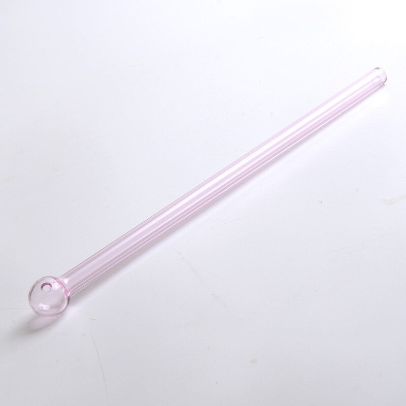 Pailles de fête de mariage à tête ronde en verre coloré fait à la main: I