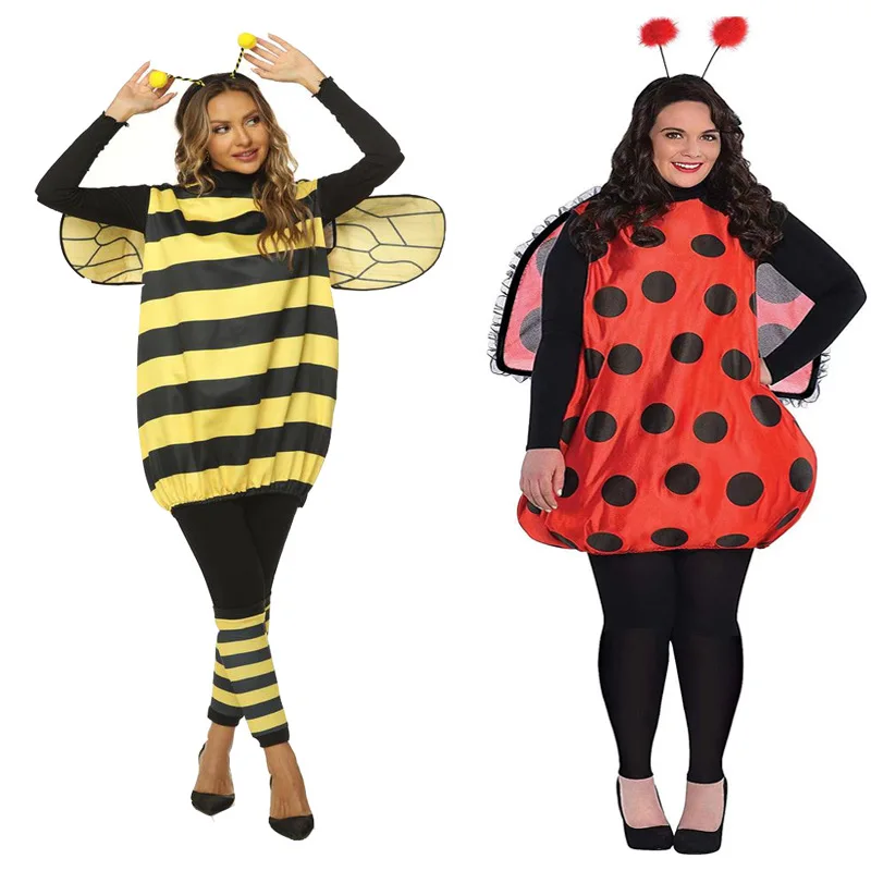 Festival Costumes European and American Halloween Halloween Bee and Ladybug Adult and Children Cosp Costumes
