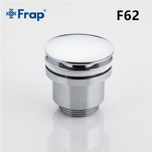 Frap bathtub Drain Bath Basin Overflow Hole Sink Tap Push Button Pop up Waste Plug Slotted Kitchen Sinks Drains F61 F62: F66 2 with overflow