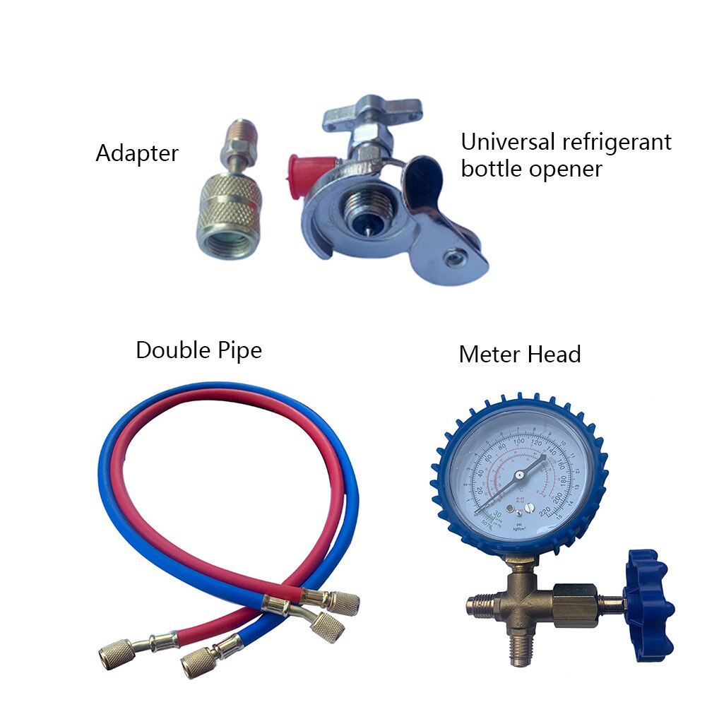 Household Inverter Air Conditioner Refrigerant Tool Set Universal Opening Valve Refrigerant Meter Tool Set R410A Connector