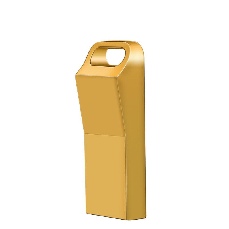 -STICK 64GB 32GB 16GB 8GB 128GB pen drive stick wasserdichte metall u disk memoria cel usb stick mit könig kette: 4gb / golden