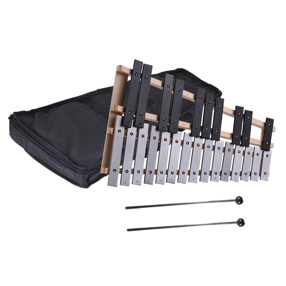 25 Note Glockenspiel Xylofoon Educatief Muziekinstrument Percussie Met Draagtas: Default Title