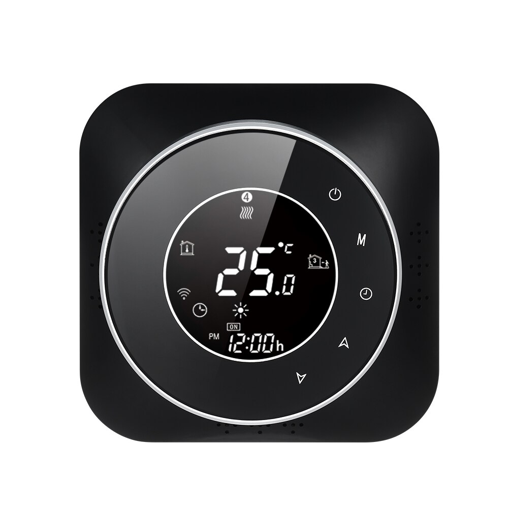 Wifi termostat programmerbar termostat temperaturregulering vandopvarmning termoregulator stemme app kontrol til ekko google hjem: Sort / Ingen wifi