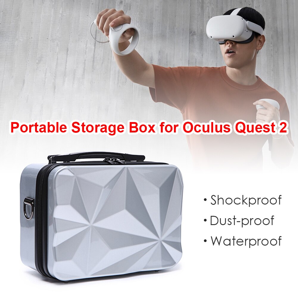 Outdoor-tragetasche mit schultergurt für oculus quest 2 vr brille, headset-organizer, vr-brillen-aufbewahrungstasche, zubehör