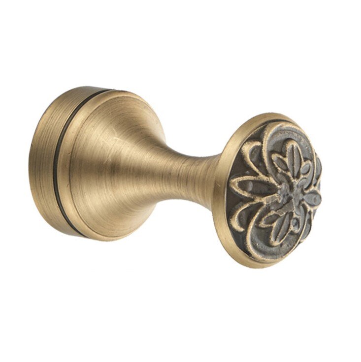 Brass Antique Hardware Set Toilet Paper Holder Soap Holder Towel Rack Paper Towel Holder Bathroom Shelf Robe Hook: Robe hook C