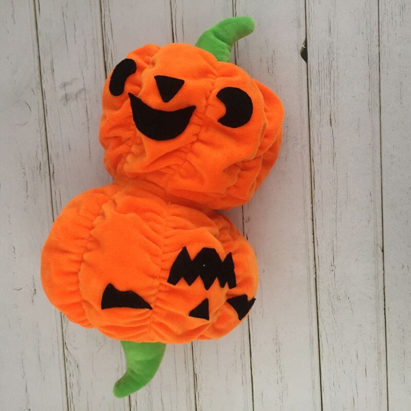 Kid Omkeerbare Flip Pompoen Pop Zachte Halloween Knuffel Lichtgevende Dubbele Side Gezicht Pompoen Pop Halloween Flip Pompoen Speelgoed