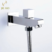 Single cold With Diverter Water Outlet Spout Mixer Tap Faucet Filling Angel Valve Connector Chromed Brass Wall Mounted