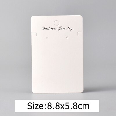 50PCS Blank Kraft Paper Jewelry Package Card Display Tool Earrings Necklace Choker Label Tag Diy Packaging Accessories: 15