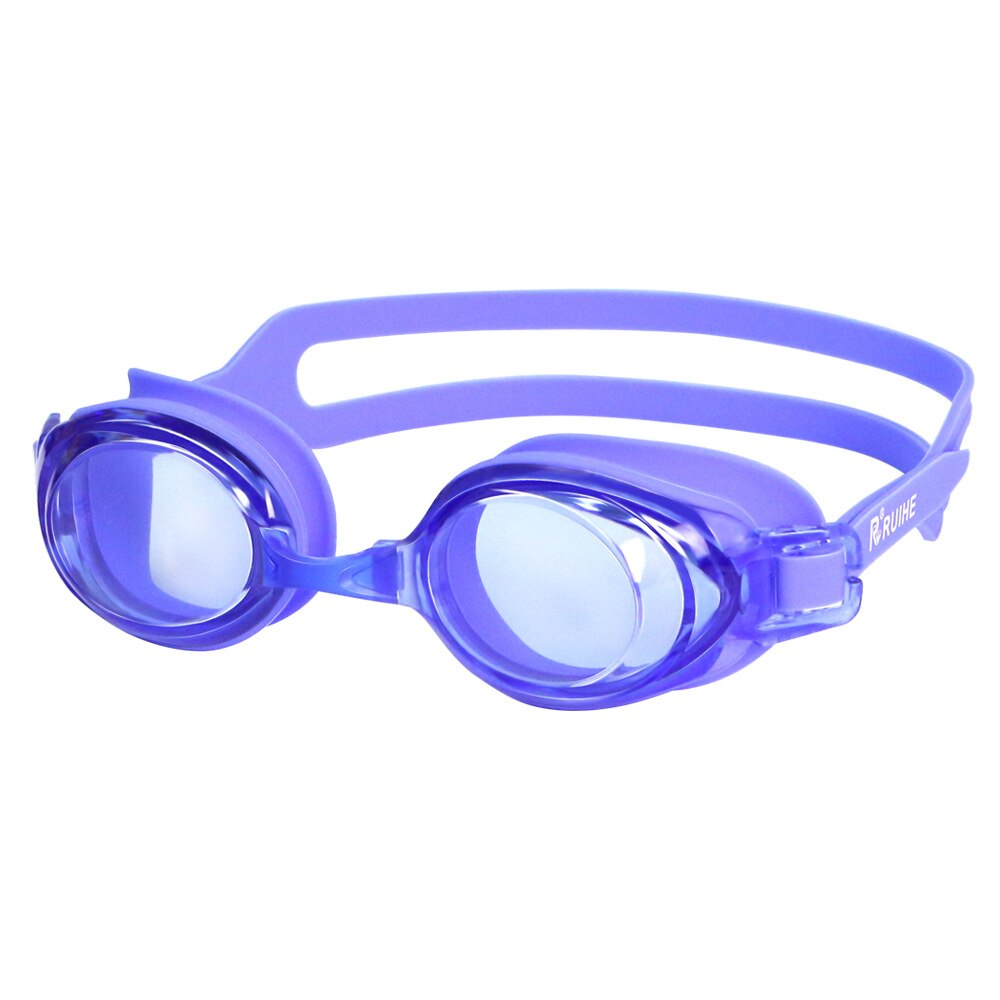 Schwimmen Brille, Nase Stück Austauschbare Schwimmen Brille mit Flache Linse für Männer Frauen Erwachsene Jugend freundlicher freundlicher, Anti-Nebel UV: Blau