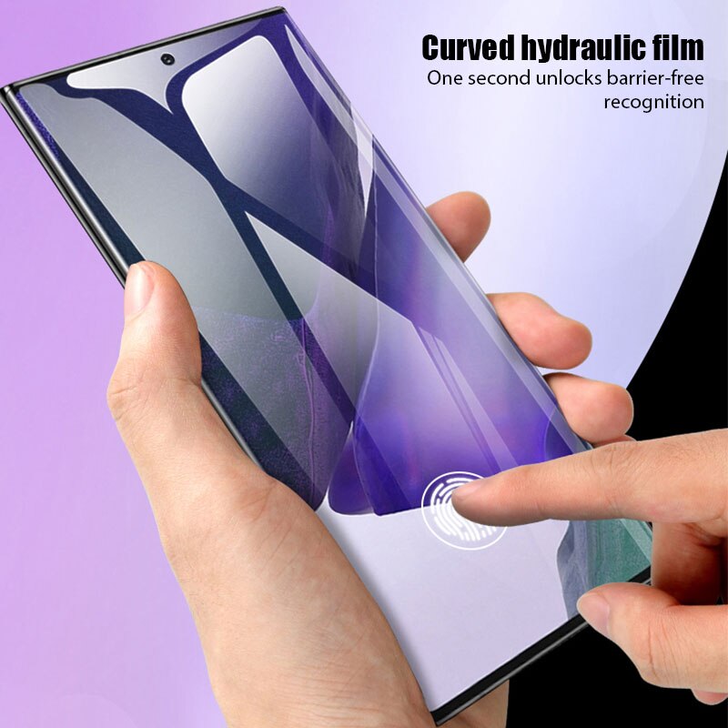 Hydrogel Soft Glass Film For Samsung Note 20 Ultra 10 8 9 Curved Screen Protector On Galaxy S21 S20 Ultra S10 5G S9 S8 Plus