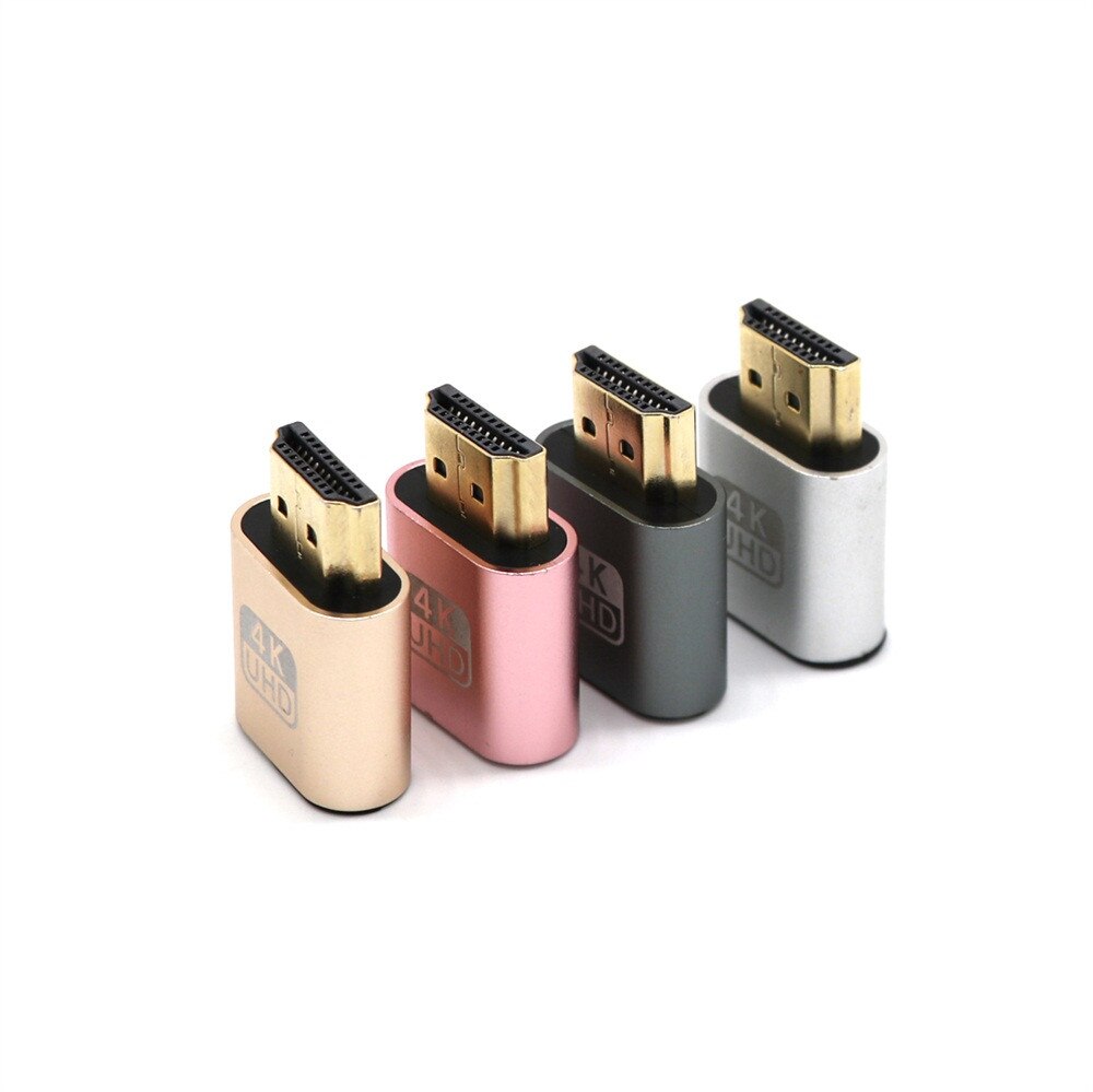 VGA Virtual Display Adapter HDMI-compatible 1.4 DDC EDID Dummy Plug Display Emulator Support Plug And Play Plug
