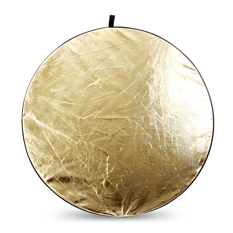 43 " 110cm 5 in 1 reflektor fotografi rund flash fotostudie sammenklappelig lysreflektor guld sølv hvid sort gennemskinnelig