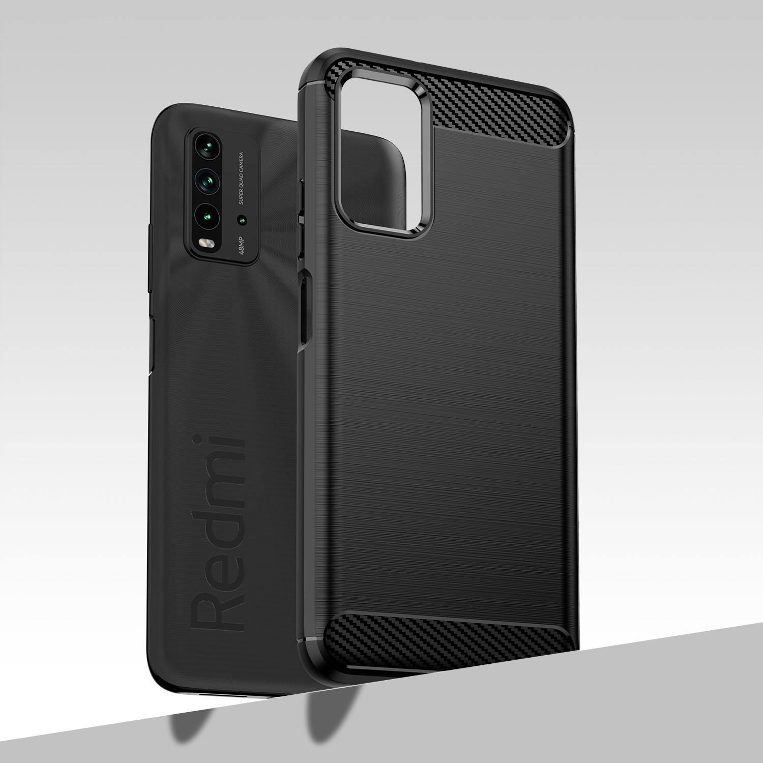 Miękkie silikonowe etui na Xiaomi Redmi 9T 9 9A 9i sport 9w 9C NFC 9moc, włókno węglowe, na Redmi Uwaga 9 4G 9T 9S 9zawodowiec Max