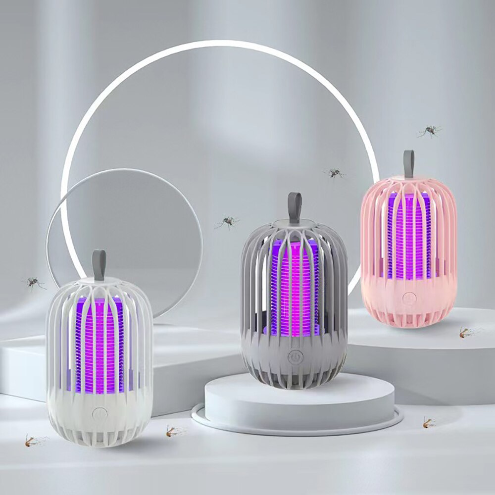 Rechargeable Usb Mosquito Killer Lamps Portable Mosquito Trap Light for Home Living Room Backyard Garden Outdoor Camping Fishing