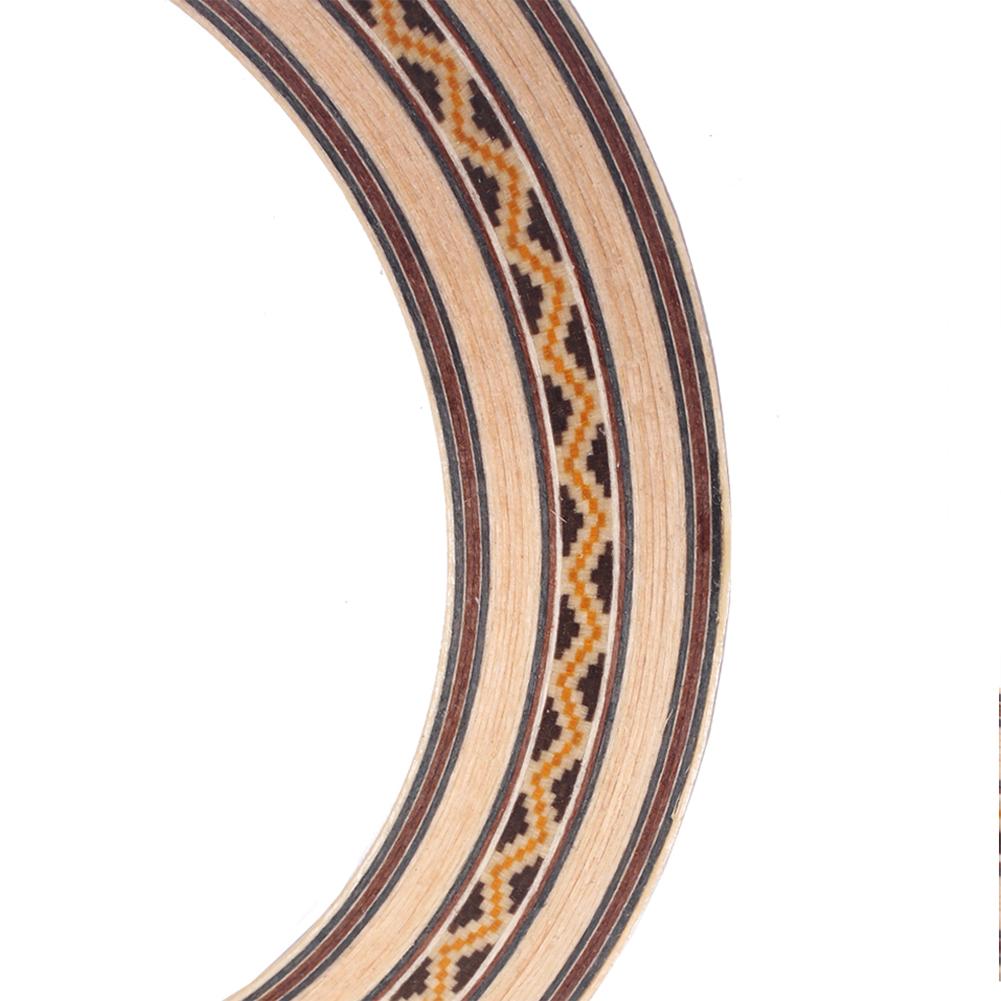 Klasyczna akustyczna gitara folkowa drewniane kółko dźwięk otwór rozeta wkładka dekoracja