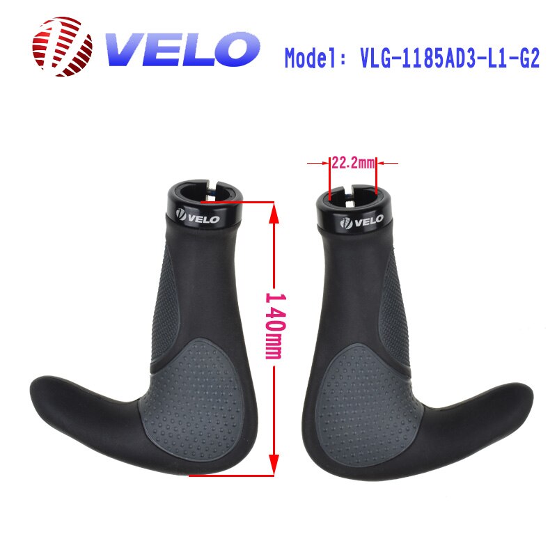 Velo hållbart halkfritt byggt cykelstyregrepp ergonomi mtb cykelstyre cykeldelar