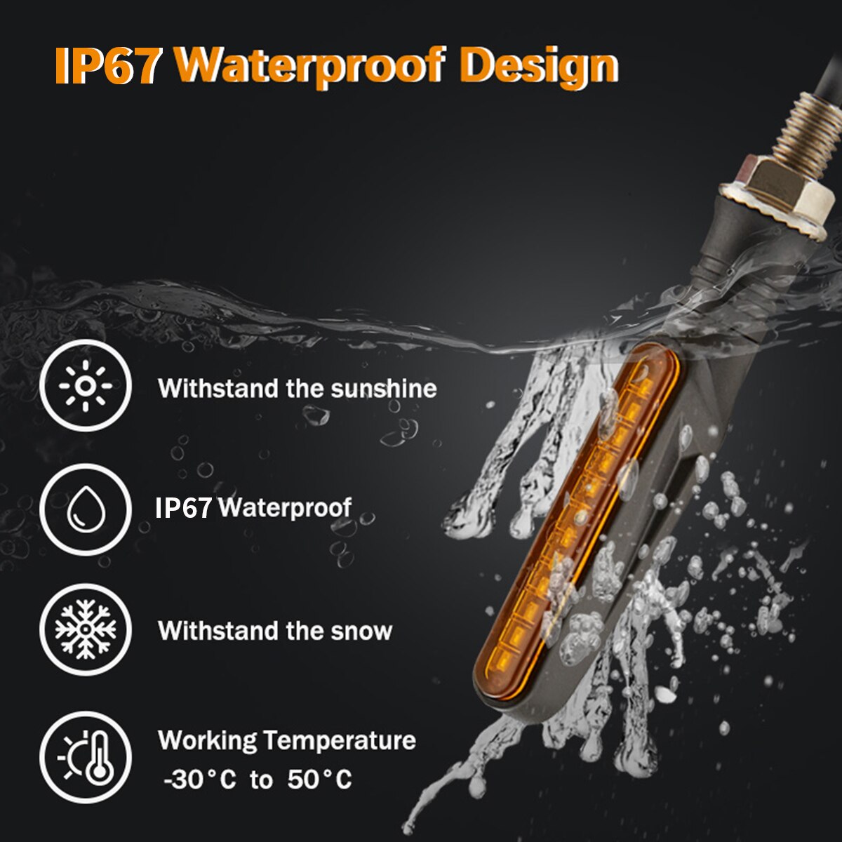 2 Stuks Universa Led Richtingaanwijzers Indicator Motorfiets Flasher Gebouwd Relais Pijl Motorfiets Richtingaanwijzers Motorcycle Light