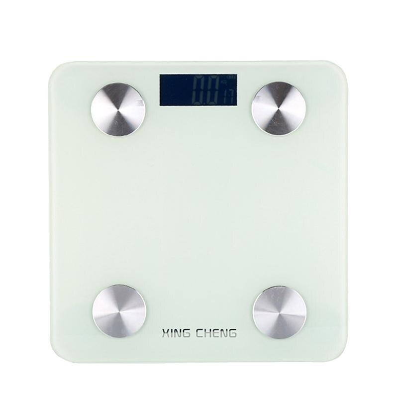 Body Fat Scale Smart Digital Bathroom Wireless Smart Phone Weight Scale APP Electronic BMI Composition Analyzer (No Battery): white
