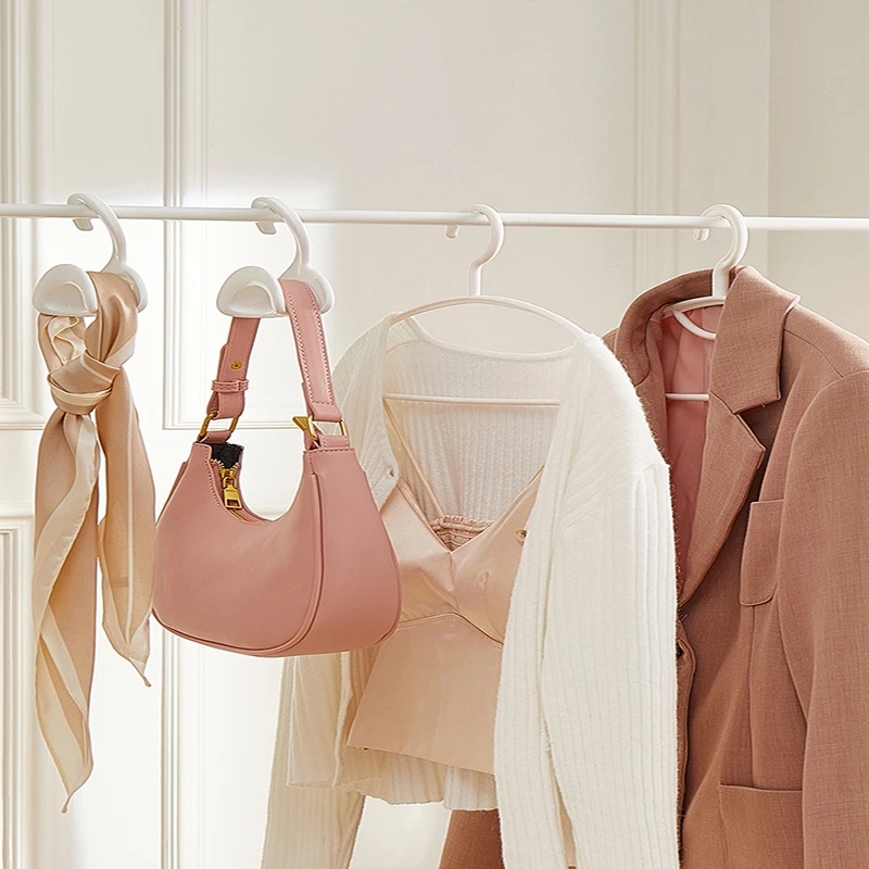 Neue Ins Bogen Tasche Aufhänger Haken Kleiderschrank Rack Mehrzweck Schrank Tuch Handtasche Halter Haken Hängen Lagerung Rack Hut Schals regal