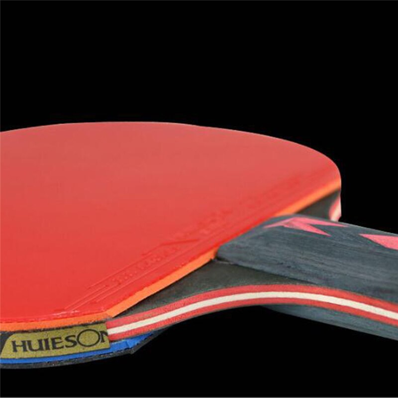 2Pcs Upgraded Carbon Table Tennis Racket Set Super Powerful Ping Pong Racket Bat for Adult Club Training