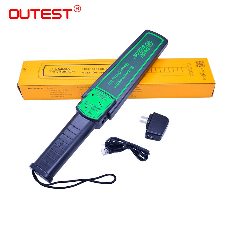 OUTEST AS954 Handheld Metal Detector Security Wand Body Search Parcel Scanner Gold Detector Hunter Phone Detector Finder