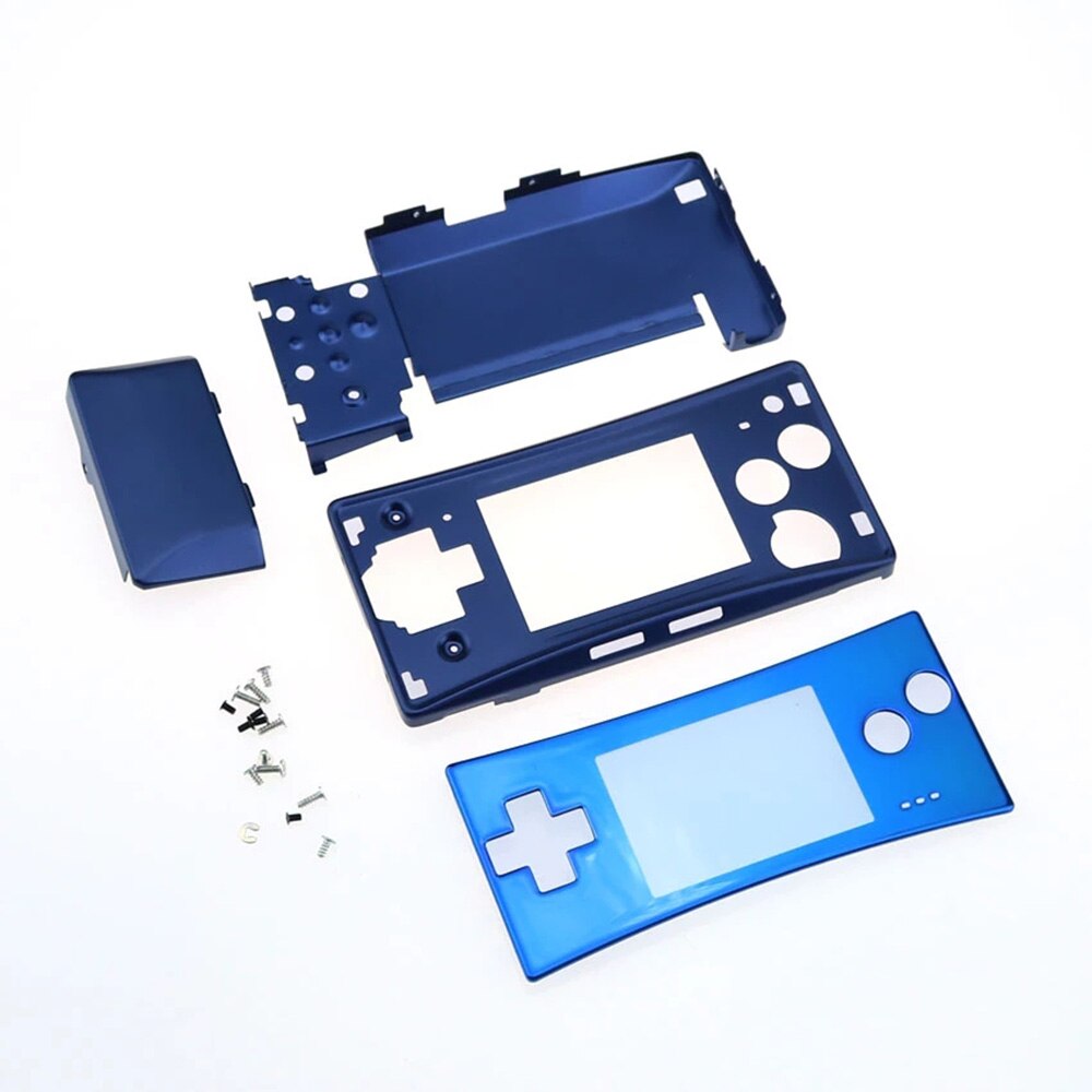 Jcd Metalen Behuizing Shell Case Voor Gameboy Micro Gbm Console Front Back Cover W/ L R Een B D-Pad Volledige Set Knop Schroef Tool