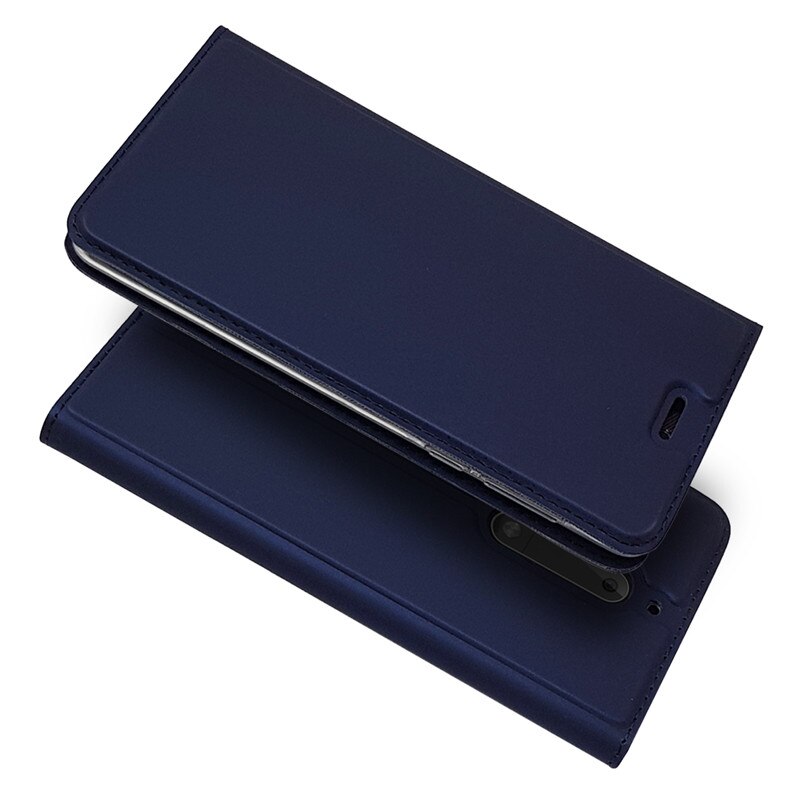 Voor Nokia 5 Case Lederen Case Op Voor Coque Nokia 5 NOKIA5 Ta-1053 Ta-1044 Ta- 1024 Ta-1053 Case Cover Magnetische Flip Telefoon Gevallen: Blauw