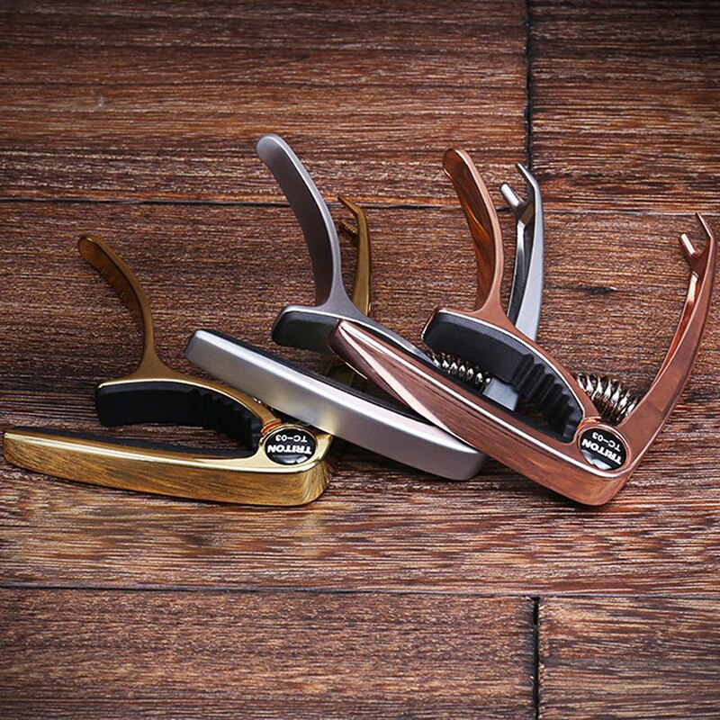 Accesorios universales para guitarra Capo, llave de cambio rápido, Metal de aleación de aluminio, cejilla para guitarra clásica acústica, piezas para guitarra