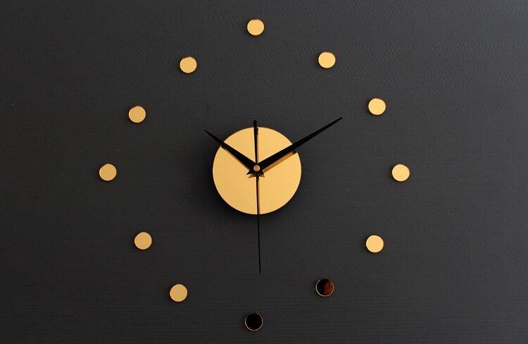 3d eenvoudige tijdspiegel acryl diy klok dikker diy klok combinatie van klokken en horloges