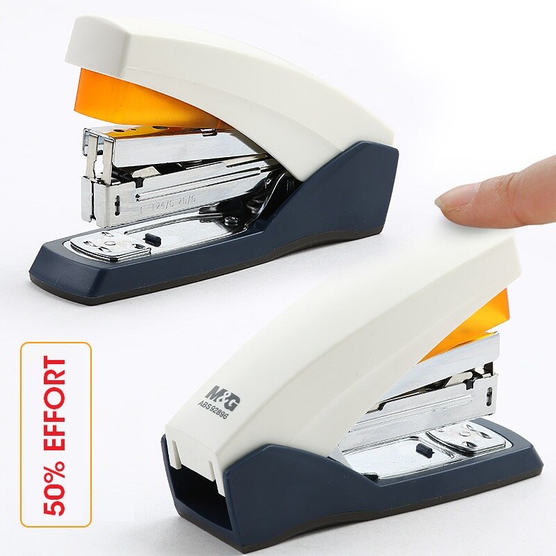M&G 25/50 Sheets Effortless Heavy Duty Stapler Power Saving Metal Paper Stapling Machine for School Office Supplies Stationery