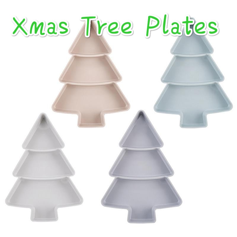 4 farben Weihnachten Baum Platten Weihnachten Baum bilden Platten Samen Nüsse Trocken Früchte Lagerung Kasten Tablett Weihnachten Geschirr Decro Für hause