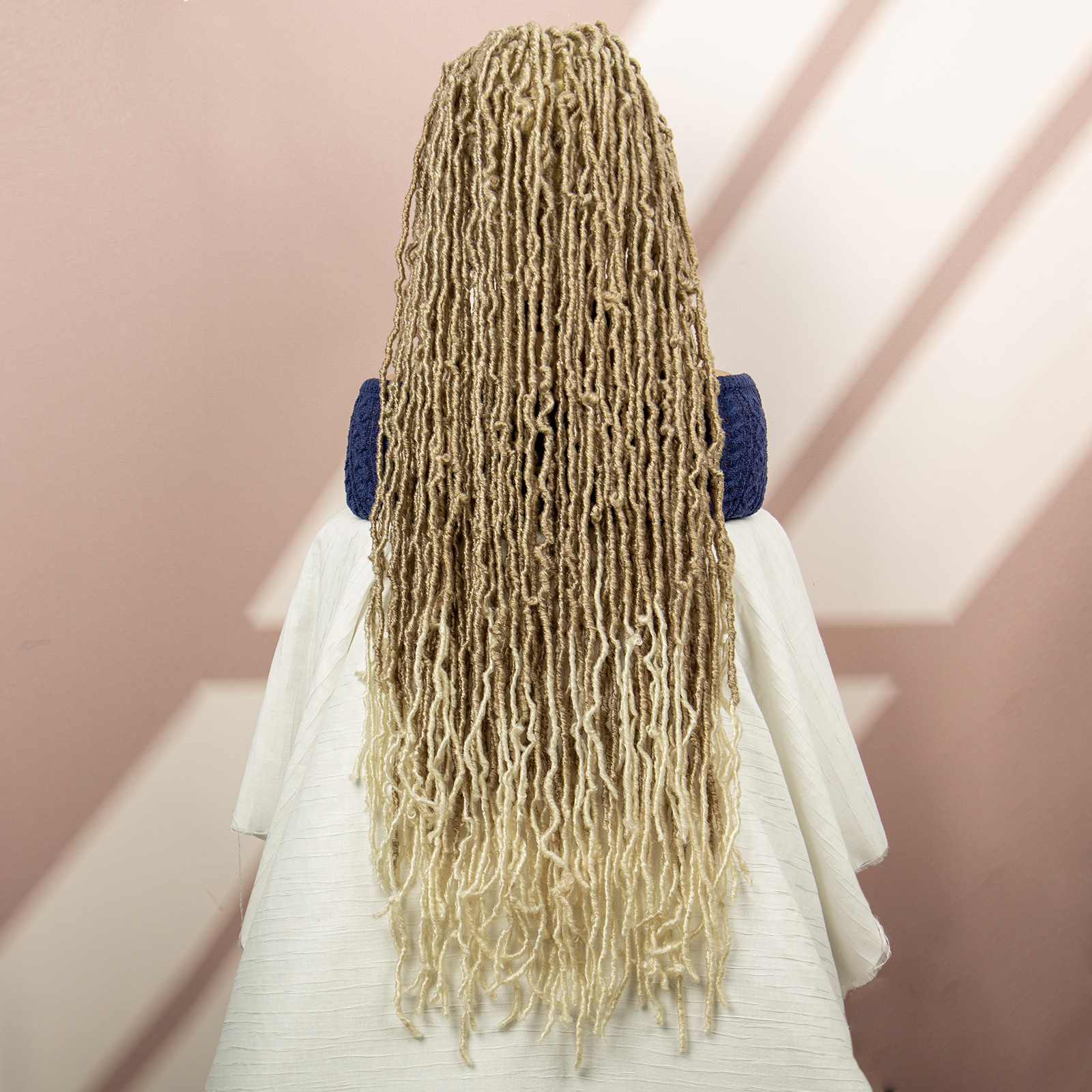 Pelucas trenzadas de caja roja, peluca trenzada de encaje completo, peluca con trenzas de ganchillo para mujer, peluca de encaje de 36 pulgadas, peluca trenzada trenzada sin nudos
