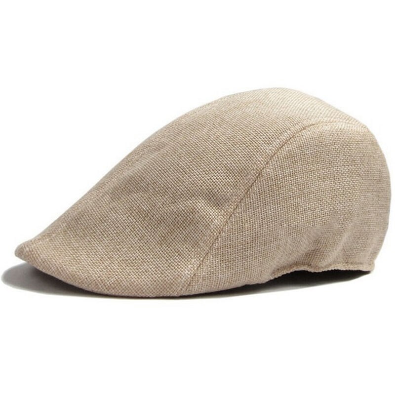 Duckbill Cap Ivy Cap Driving Sun Flat Cabbie Newsboy Hat Unisex Berets British duck tongue Beret: Khaki