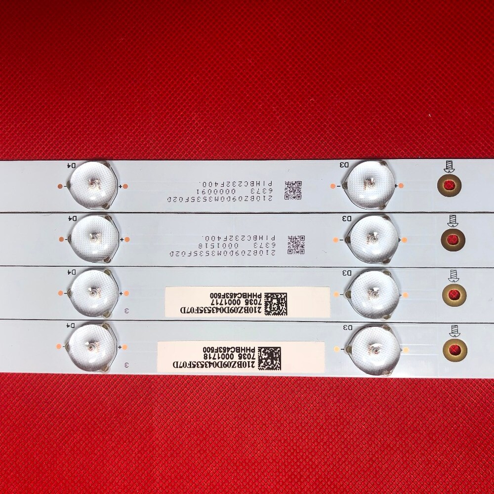 4Stck LED hintergrundbeleuchtung 9 allgemeine TV hintergrundbeleuchtung 6 v lichter gelten artikel 39 "40" zoll 42 "zoll p ilips lampe GJ-2K16 E349376