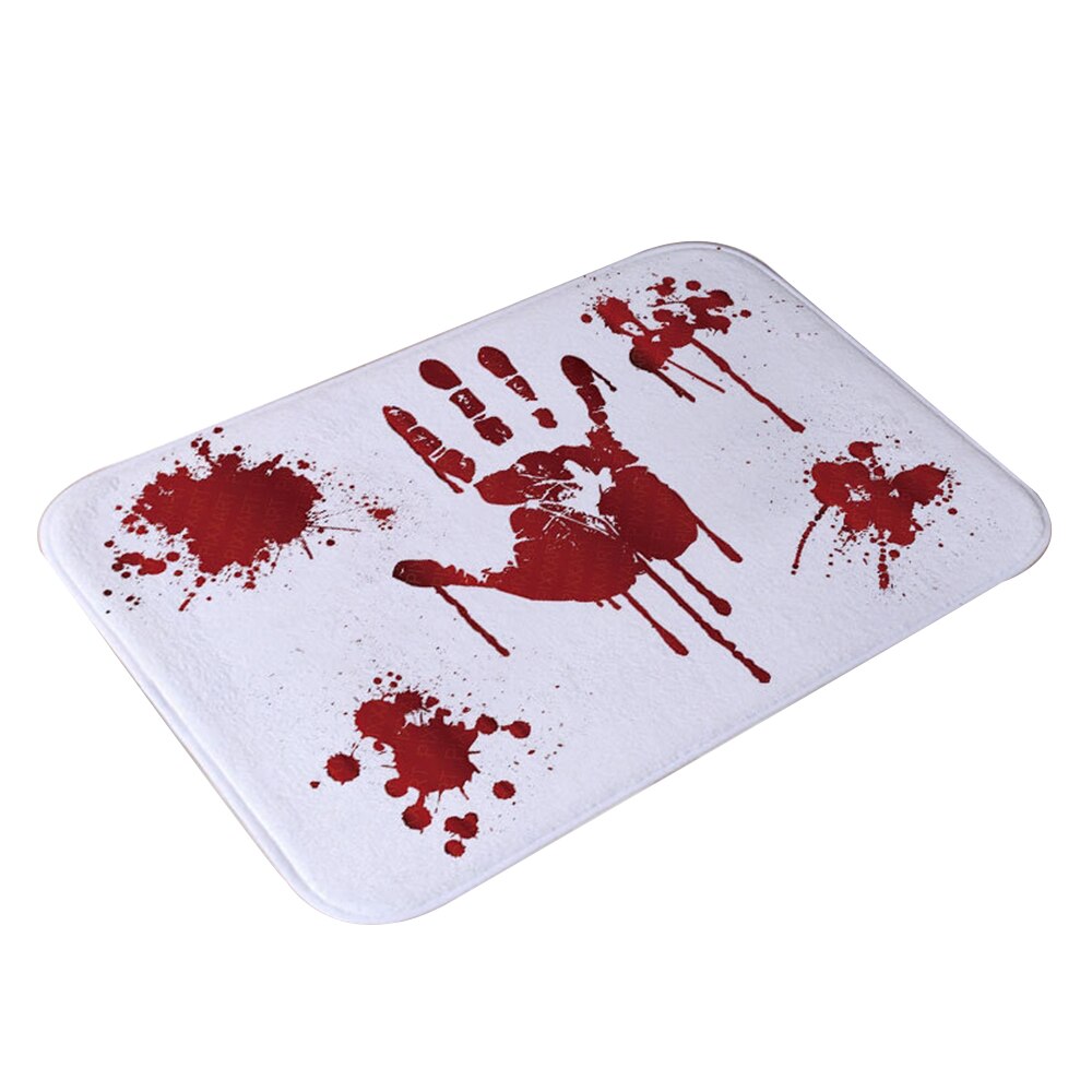 1Pc Halloween Blood Bath Mat Color Changing Sheet Turns Red Wet Make You Bleeding Footprints Shower Carpet for Bathroom: 01