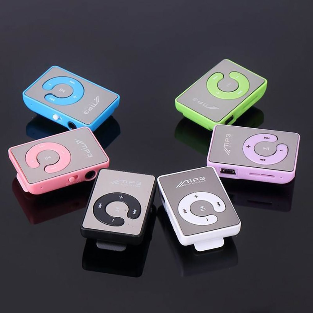 Nuovo Mini Clip a specchio lettore MP3 moda portatile Sport USB lettore musicale digitale Micro SD TF Card Media Player