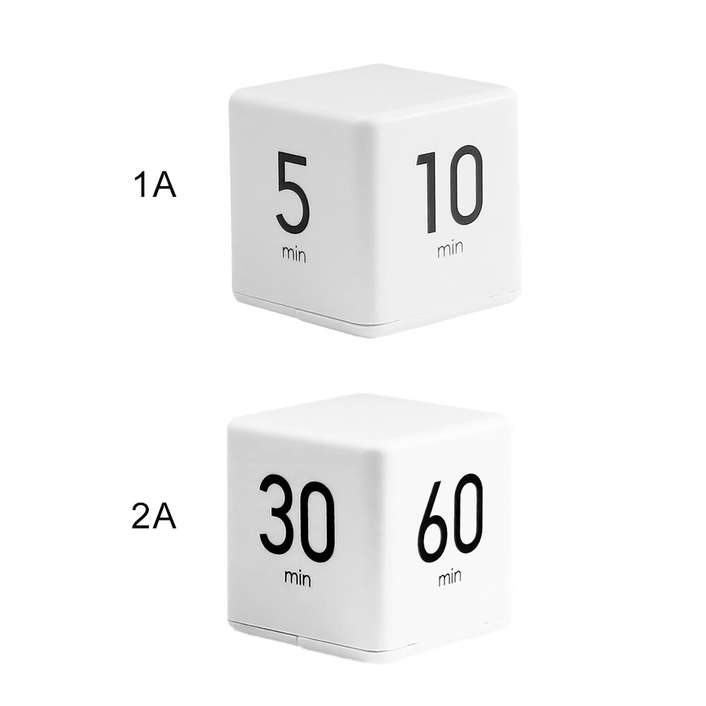 Clock Timer Alarm Cube Digital Minutes Time Management White Timer Time Management Tool
