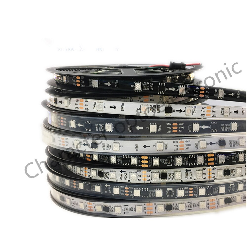 Tira de luces Led RGB direccionable, 12V, WS2811, 5050 SMD, 30/60leds/m, píxeles externos, 1 Control ic, 3 Led, 5 m/rollo, resistente al agua IP67/IP30