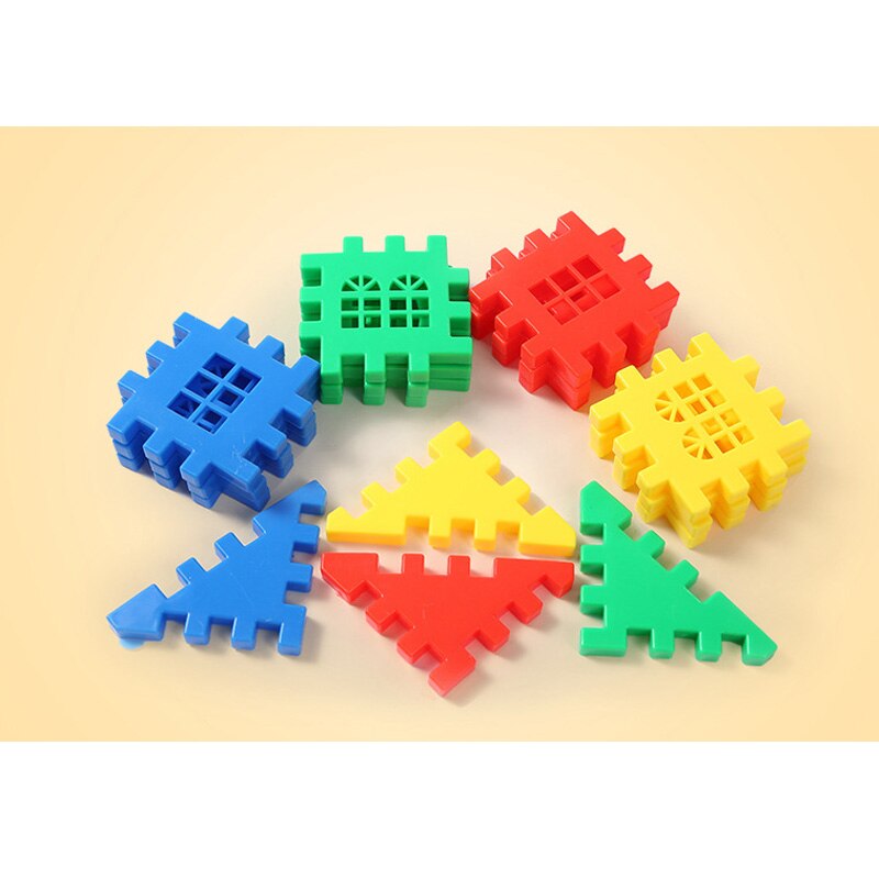 50pcs/lot Building Blocks Baby Paradise House spelling puzzle blocks City DIY Model Figures Educational Kids Toys