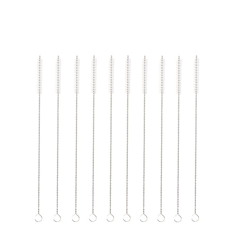 2/4 stücke Edelstahl Stroh Wiederverwendbare Metall Trinken Stroh Mit Reiniger Pinsel Für Heimat Party Barware Bar Zubehör: 10Stck Reinigung Bürste