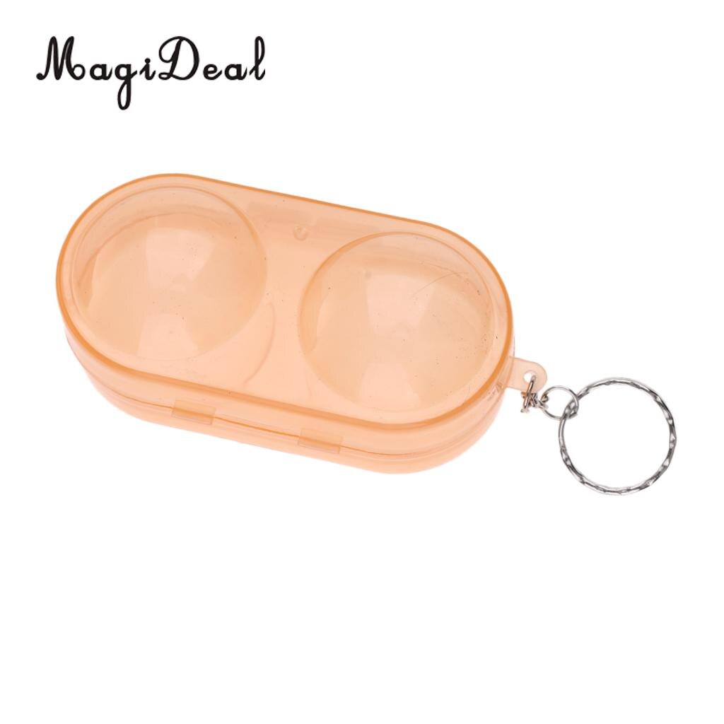 MagiDeal Plastic Table Tennis Ball Container Box Ping Pong Ball Storage Carry Case Hold up to 2 Balls 4 Colors: Orange 