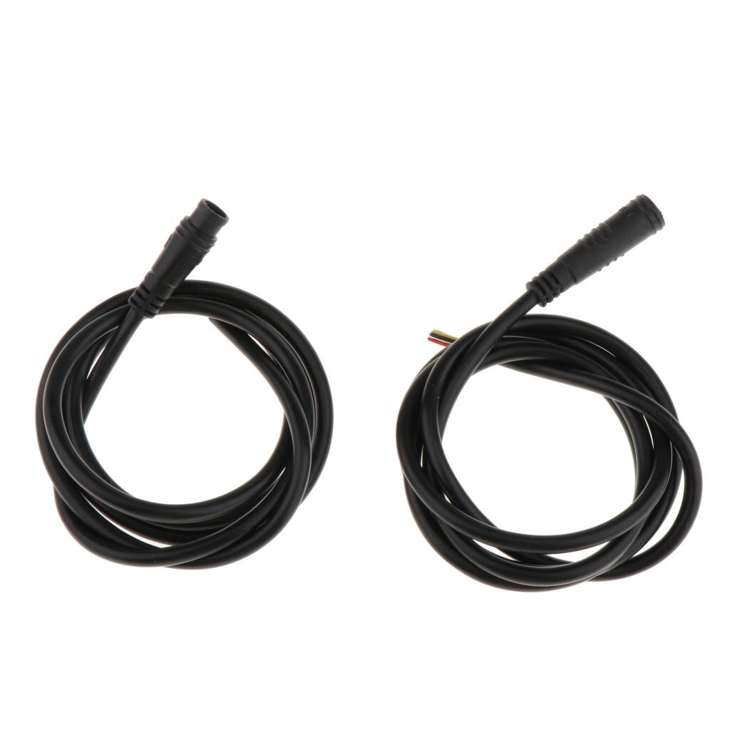 Electric Bike Sensor Extension Cable 2/3/5/6 Pin Ebike Male to Female Cable Wire 90-95cm Expand Gear Sensor Thumb Throttle Cable