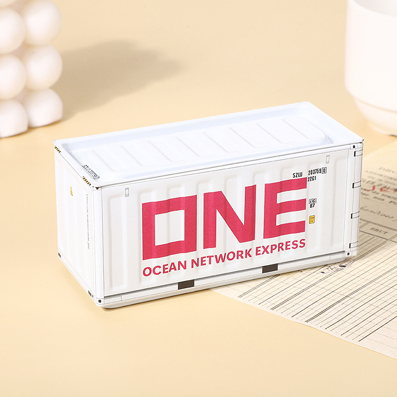 Kreative Retro Industrie Stil Container Mini Kleine Container Modell Ornament Desktop Miniatur Lagerung Box Büro Organizer: Blau