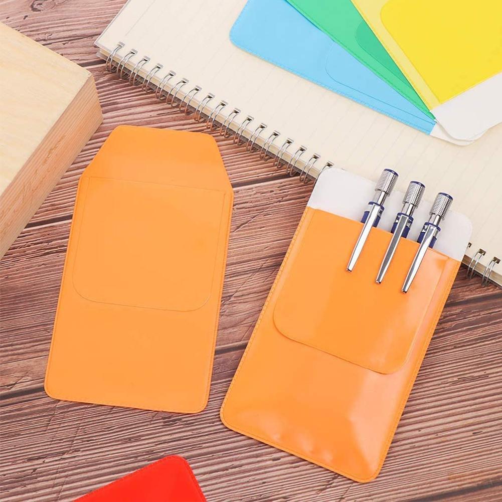 1Pc Kleurrijke Pen Pouch Pvc Pocket Protector Pen Houder Lekken Lekvrije Artsen Voor Pen Verpleegkundigen Ziekenhuis Bag kantoorbenodigdheden