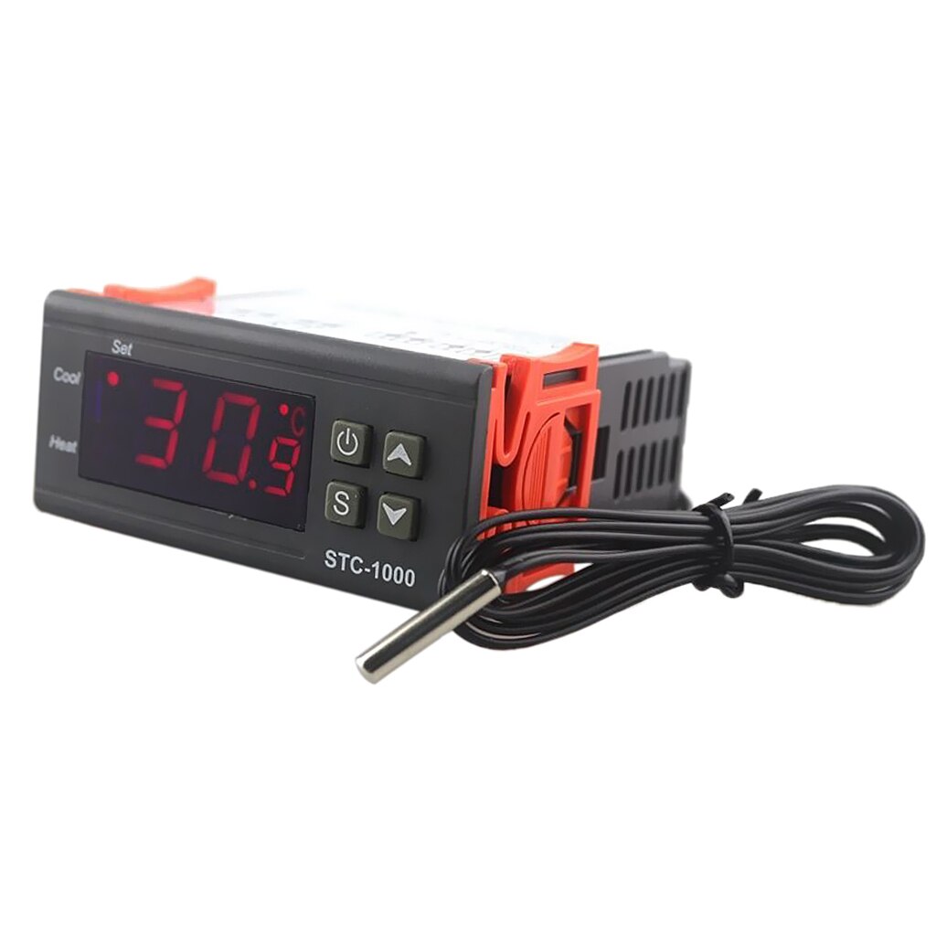 Controladores de termostato de temperatura, Centigrade Fahrenheit y, Sensor de 110 V, K, relé de estado sólido para Sous Vide, elaboración casera