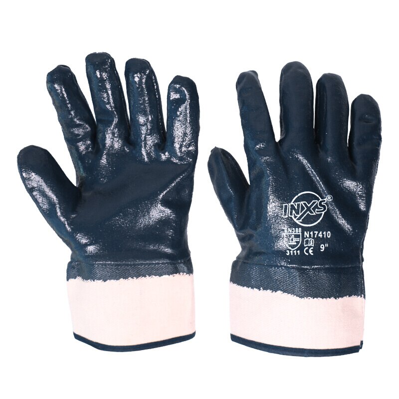 Electric Welding Gloves Oil-proof Anti Abrasion Cut Resistant Safety Protective Nitrile Work Gloves Soldering Metal Gloves