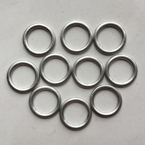 10PCS Engine Oil Drain Plug Gasket N0138157 14X20X1.5mm Oil Pan Screw Washer 14MM Metal Washer Gasket 408300330